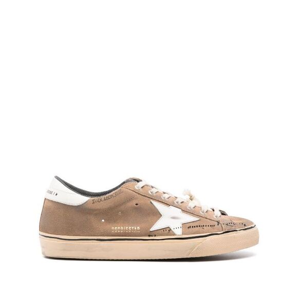 Distressed Brown Suede Sneakers for Men - Picture 1 of 3